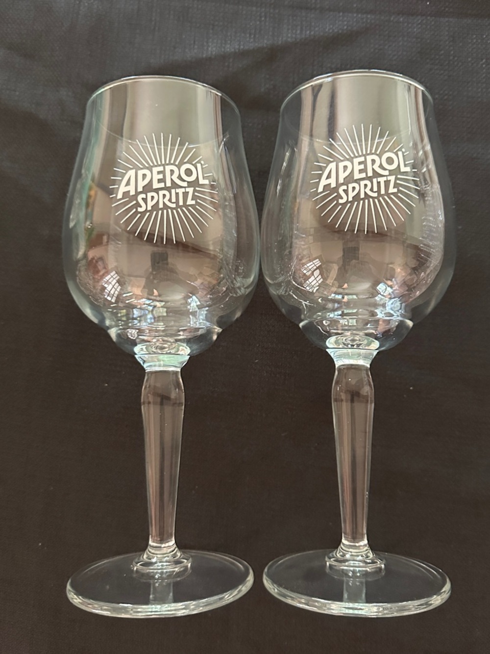 Aperol Spritz Branded Wine Glasses - Set of 2